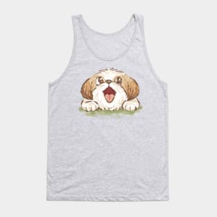 Happy Shih Zhu dog Tank Top